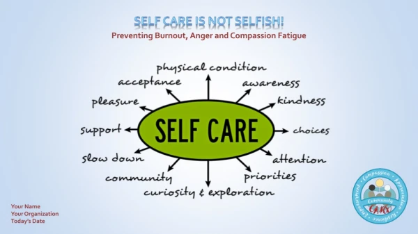 Self Care is Not Selfish!