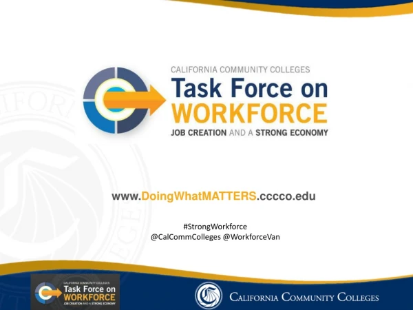 # StrongWorkforce @ CalCommColleges @ WorkforceVan