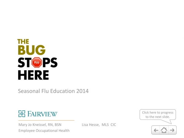 Seasonal Flu Education 2014