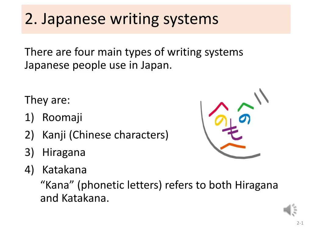2 japanese writing systems
