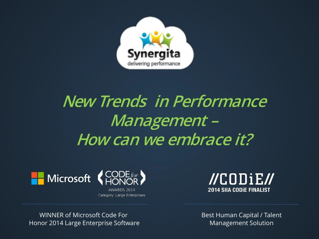 new trends in performance management