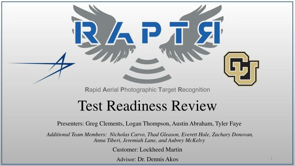 test readiness review