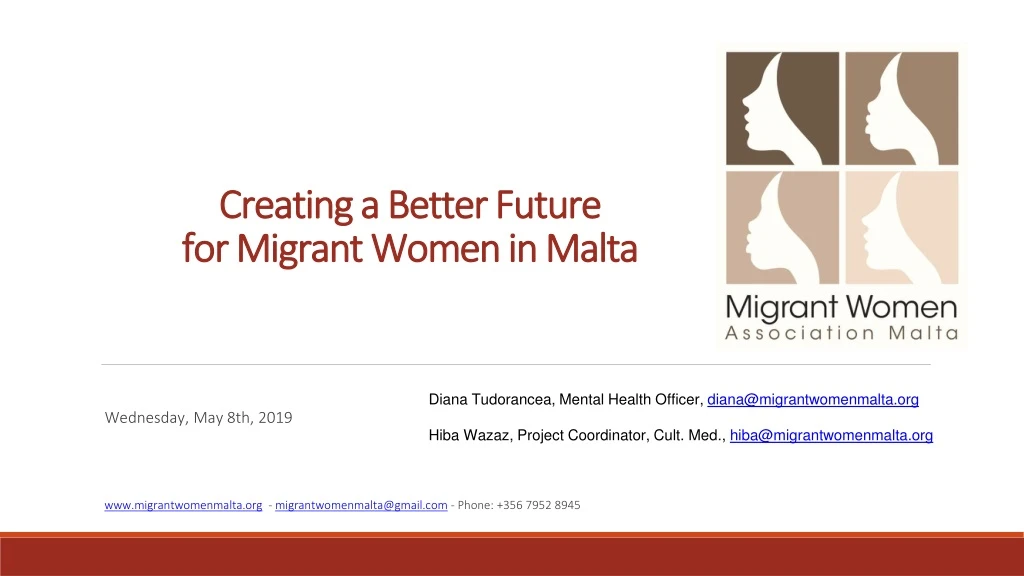 creating a better future for migrant women in malta