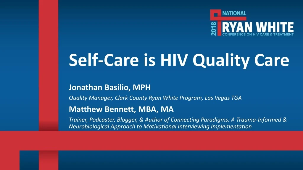 self care is hiv quality care