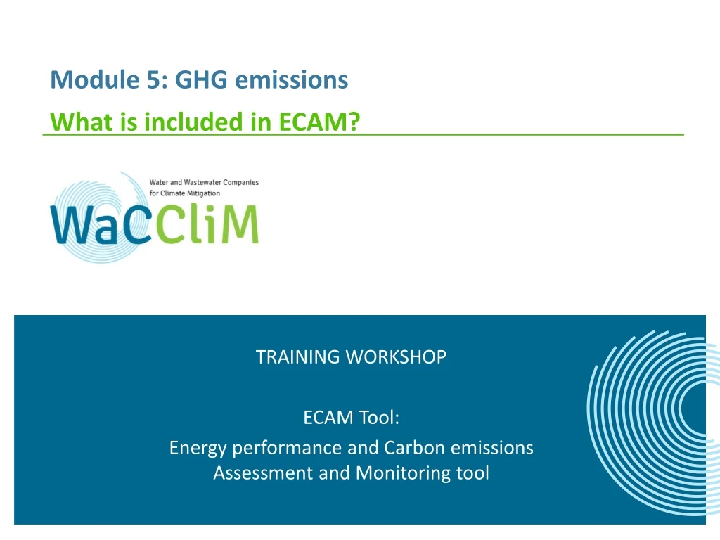 module 5 ghg emissions what is i ncluded in ecam