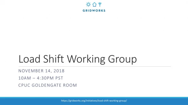 Load Shift Working Group