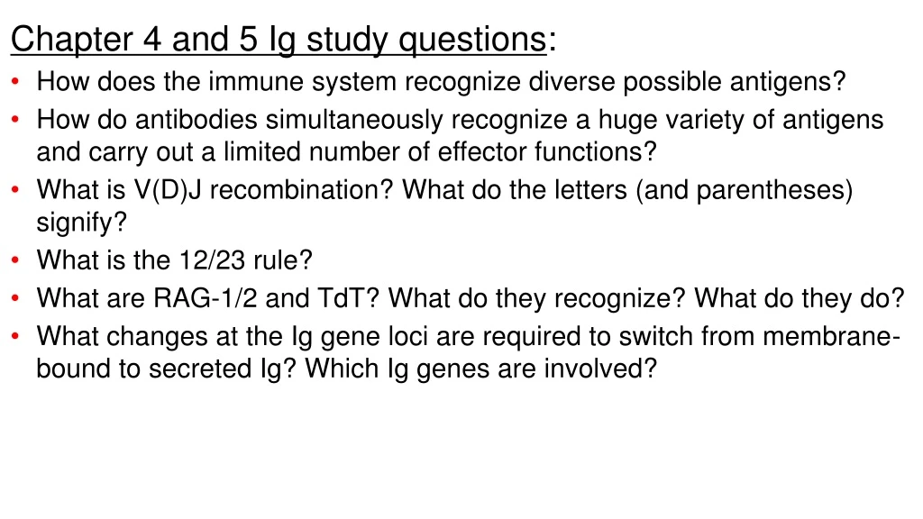 chapter 4 and 5 ig study questions how does