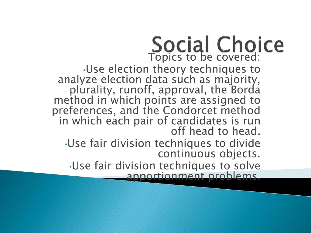 social choice