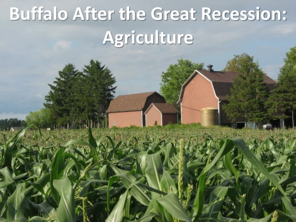 Buffalo After the Great Recession: Agriculture