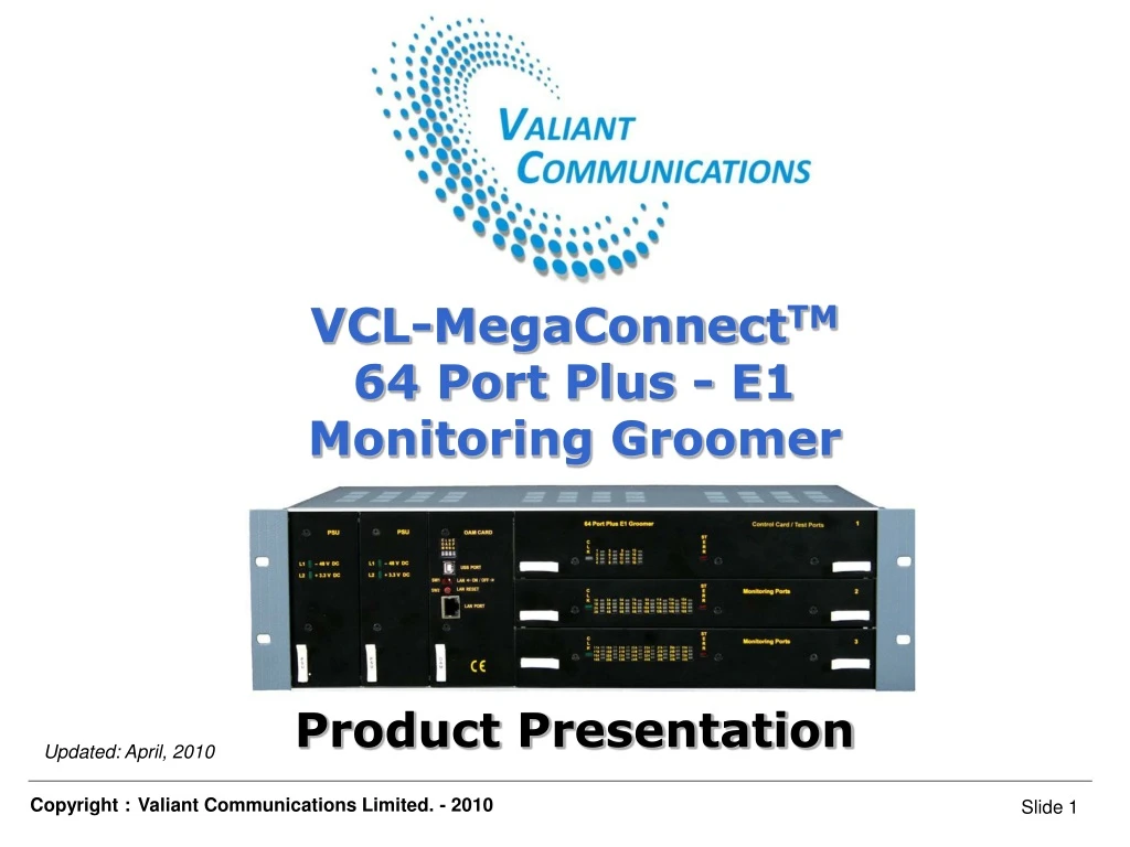 vcl megaconnect tm 64 port plus e1 monitoring