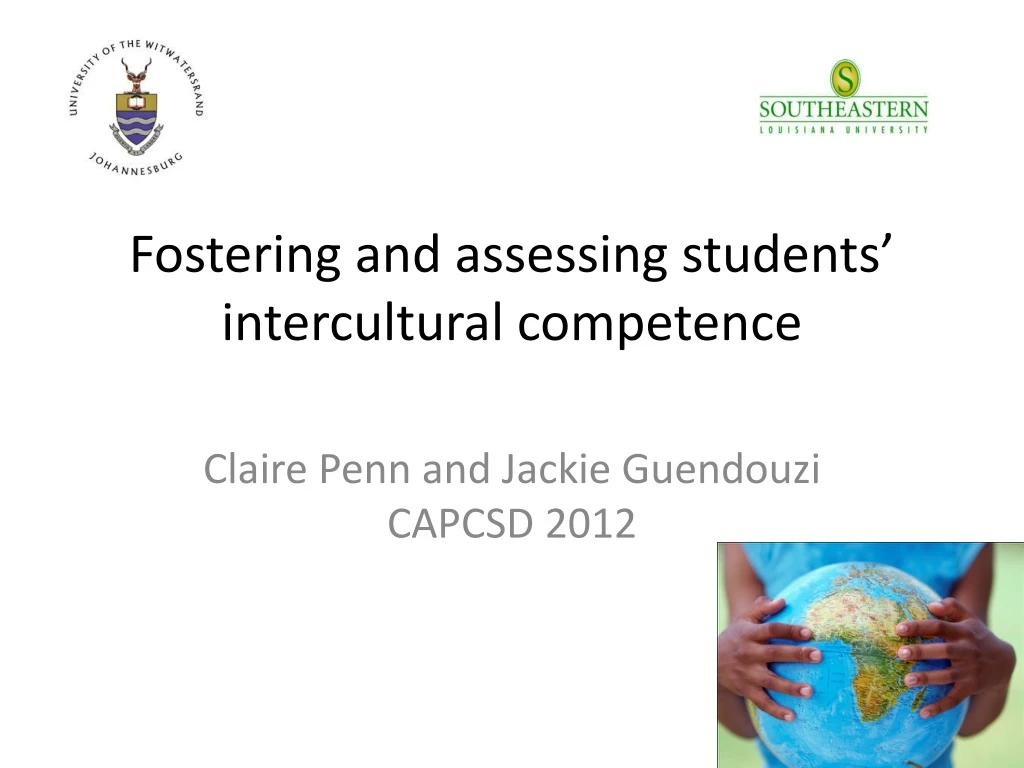 fostering and assessing students intercultural competence