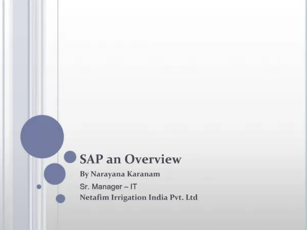 SAP an Overview