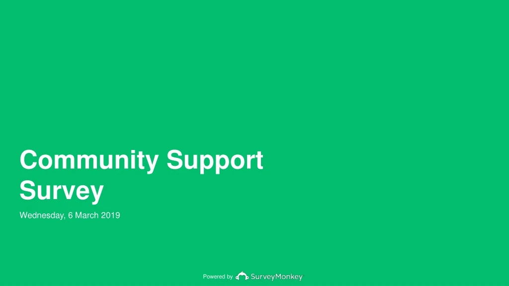 community support survey