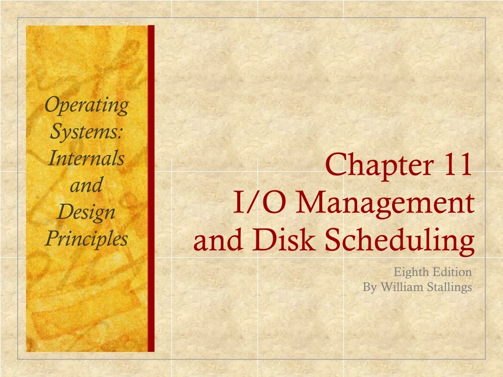 chapter 11 i o management and disk scheduling