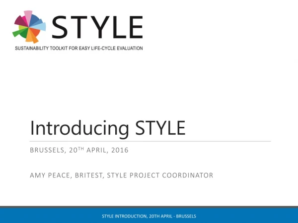 Introducing STYLE