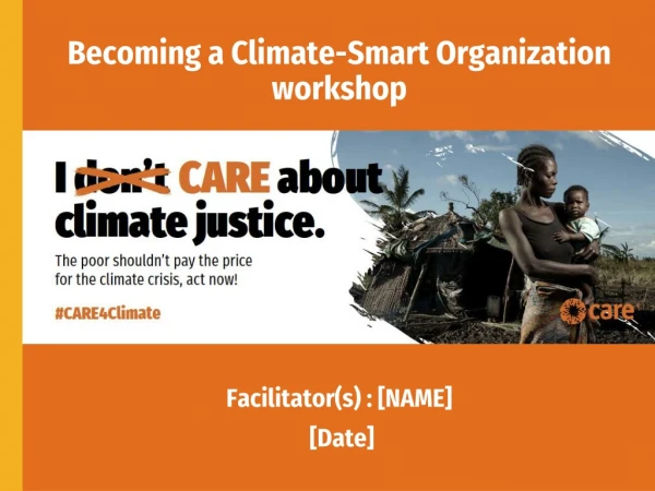 Becoming a Climate-Smart Organization workshop