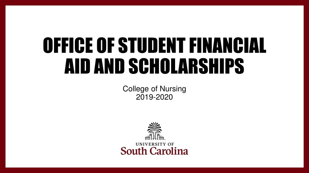 office of student financial aid and scholarships