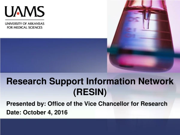 Research Support Information Network (RESIN)