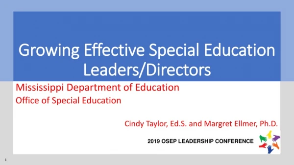 Growing Effective Special Education Leaders/Directors