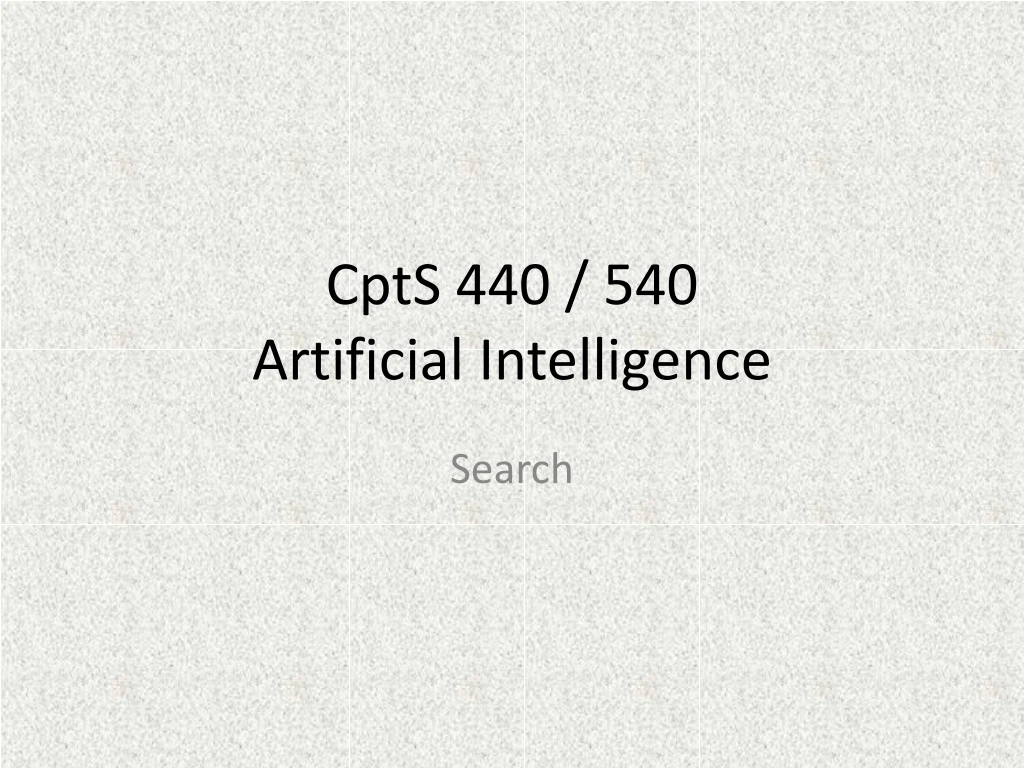 cpts 440 540 artificial intelligence