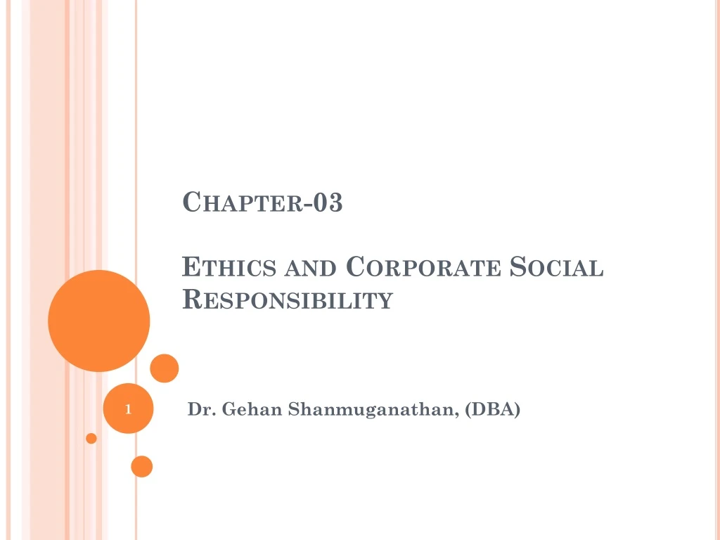 chapter 03 ethics and corporate social responsibility