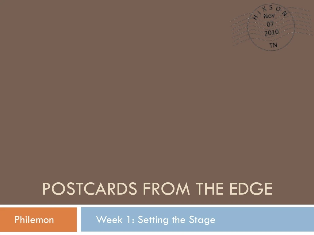 postcards from the edge