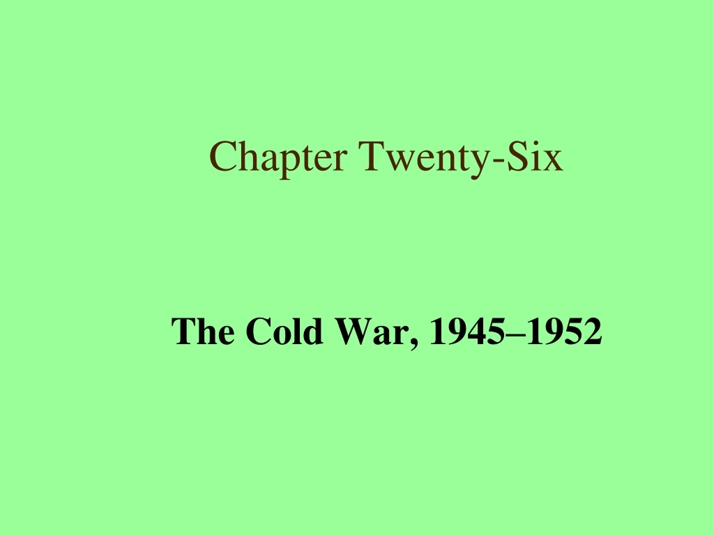 chapter twenty six