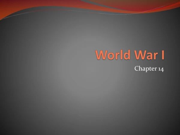 World War I