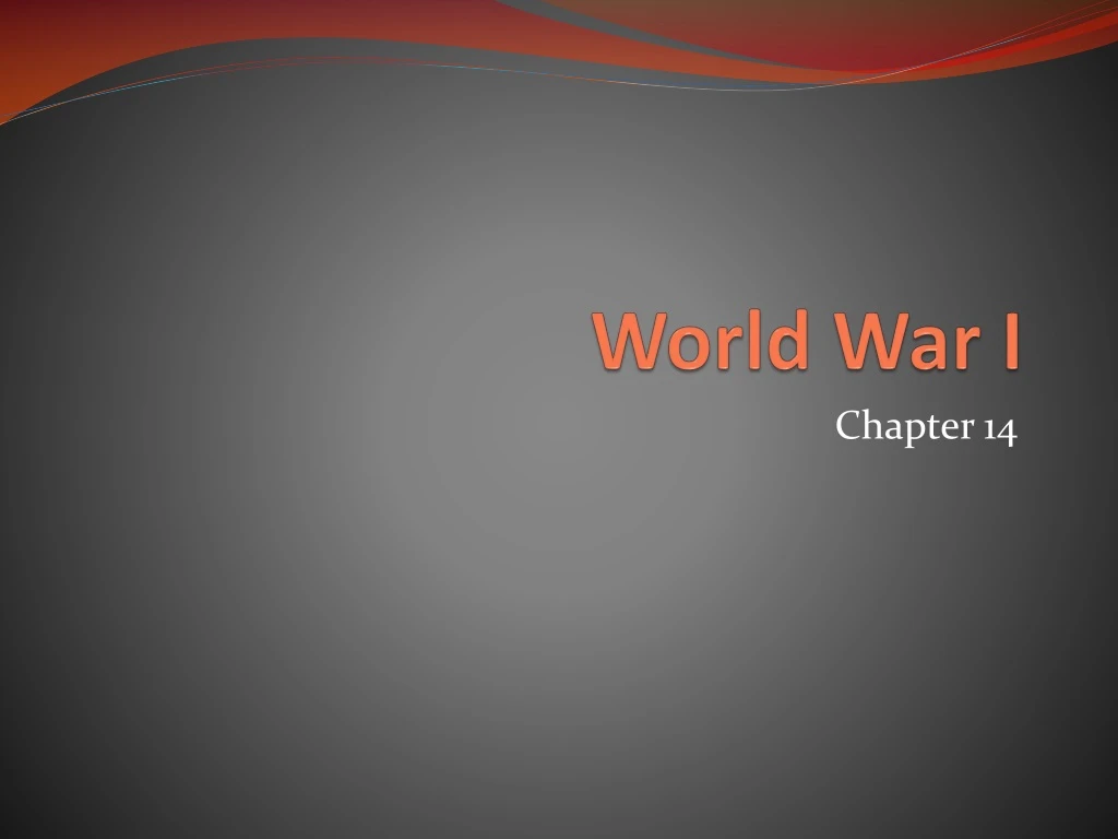 world war i