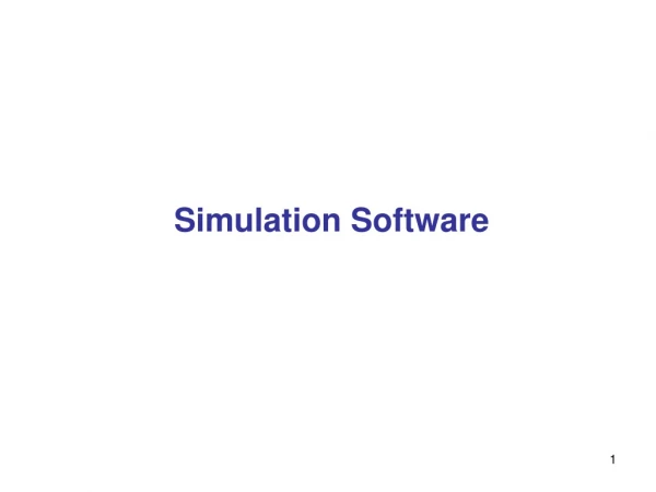Simulation Software