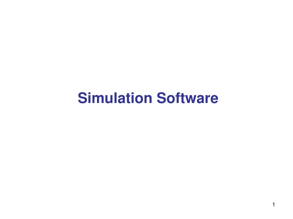 simulation software