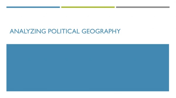 Analyzing Political Geography