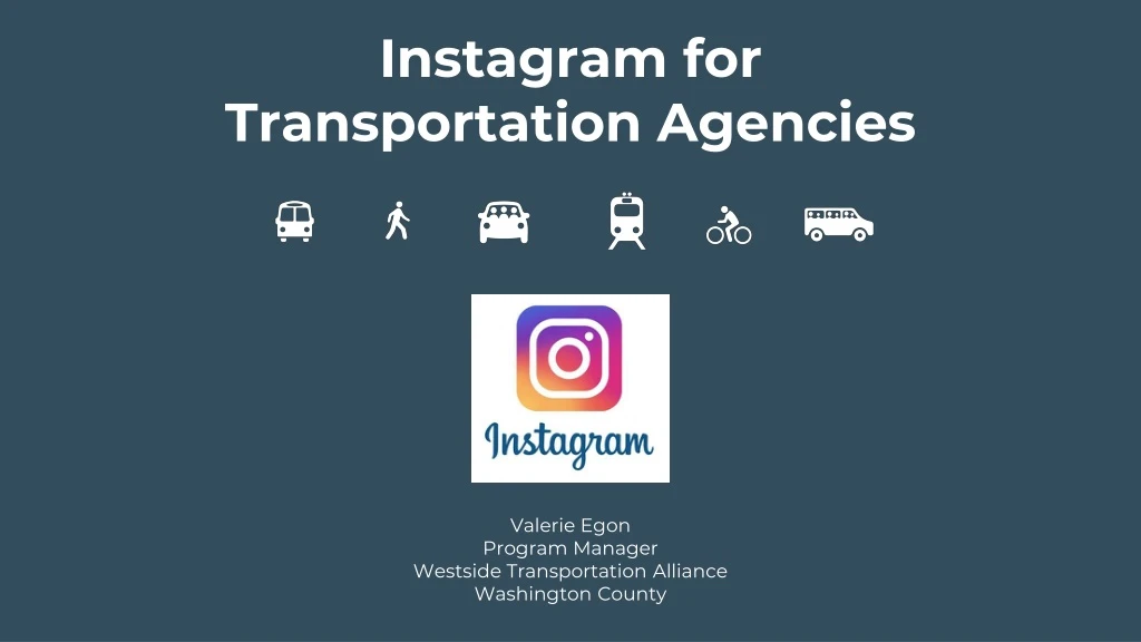 instagram for transportation agencies