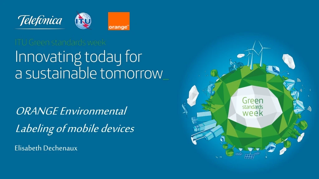 orange environmental labeling of mobile devices