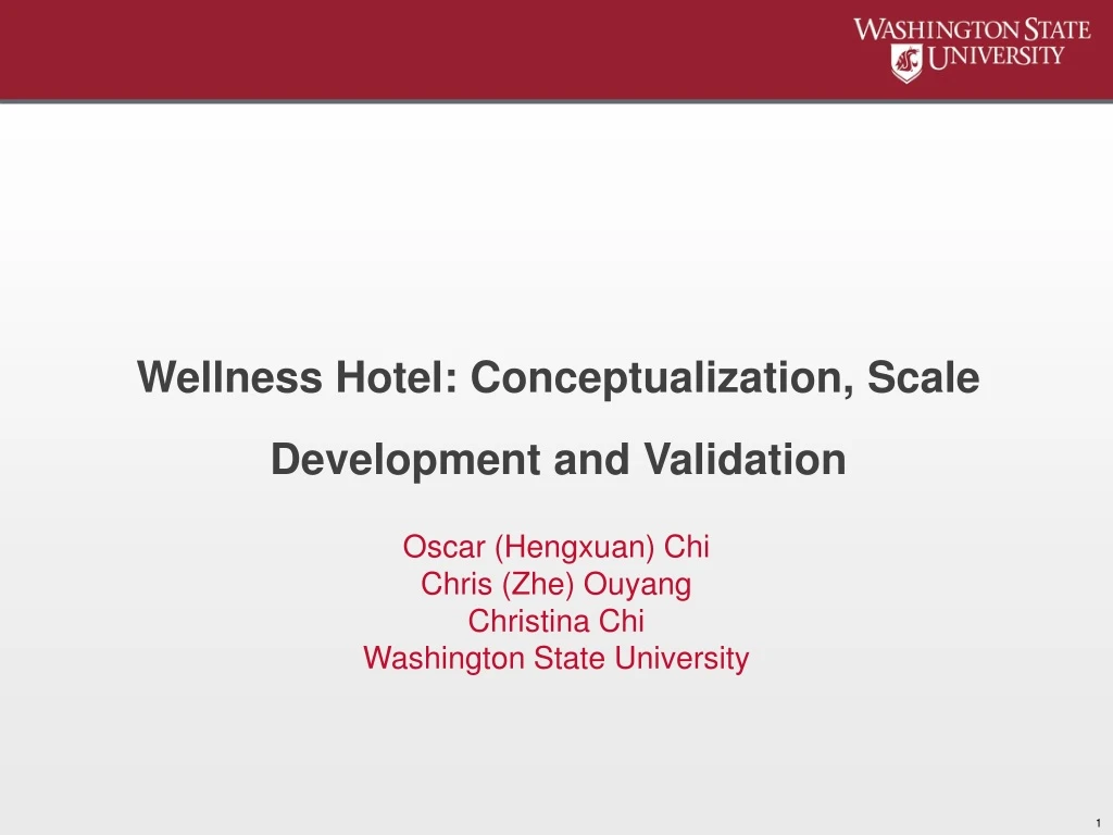 wellness hotel conceptualization scale