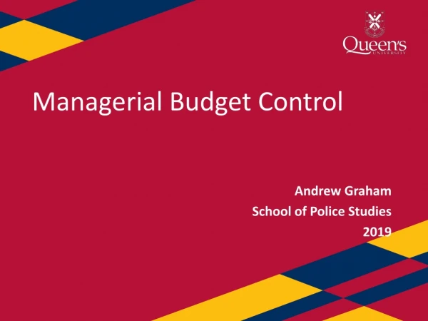 Managerial Budget Control