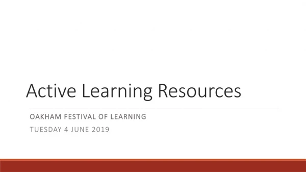 Active Learning Resources