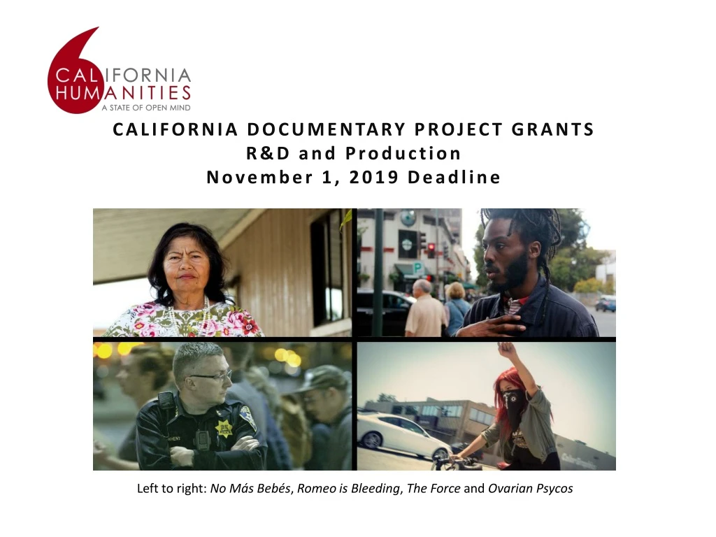 california documentary project grants