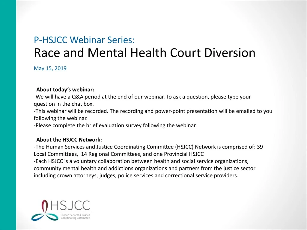 p hsjcc webinar series race and mental health
