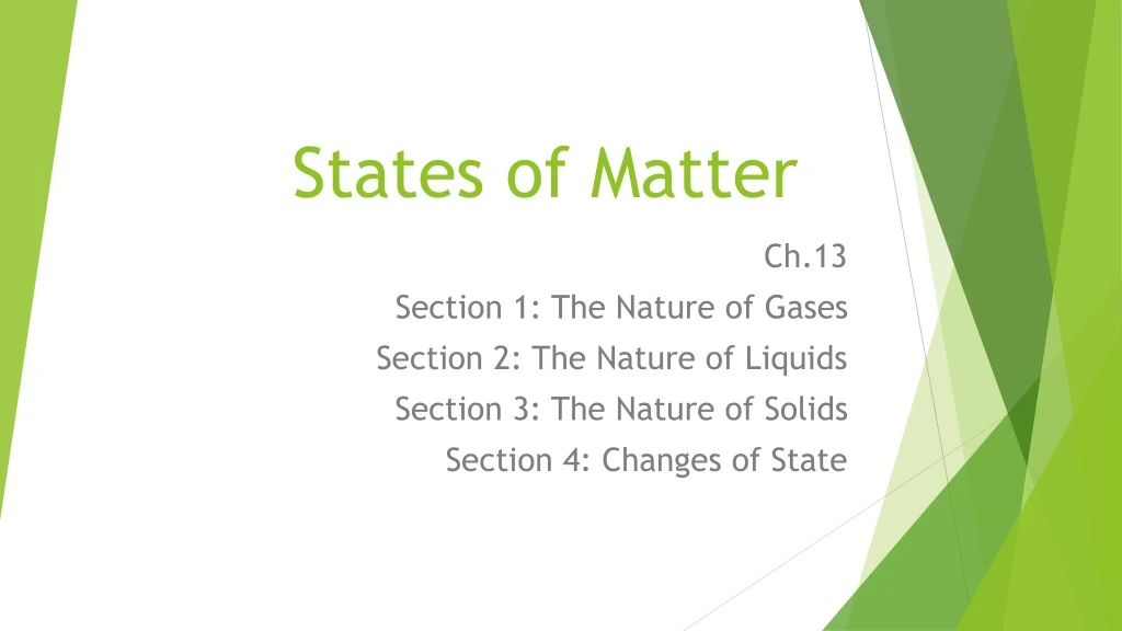 states of matter