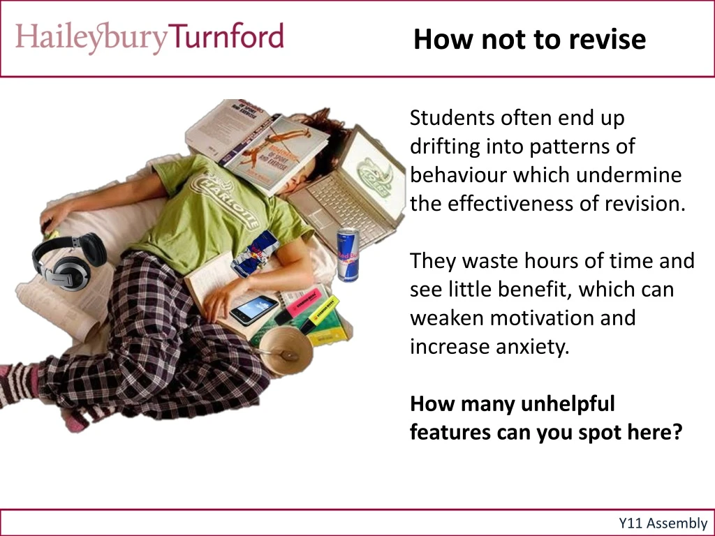 how not to revise