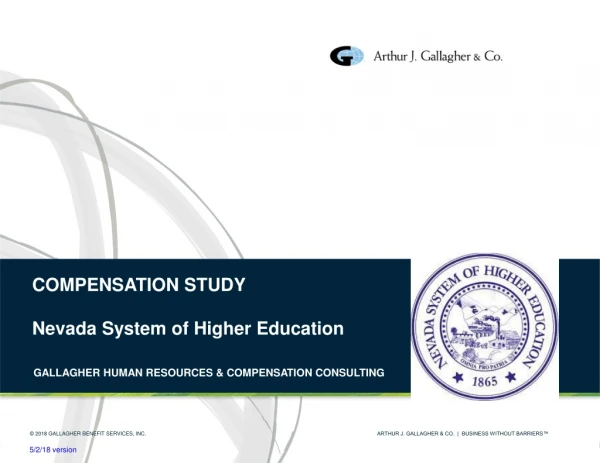 COMPENSATION STUDY Nevada System of Higher Education