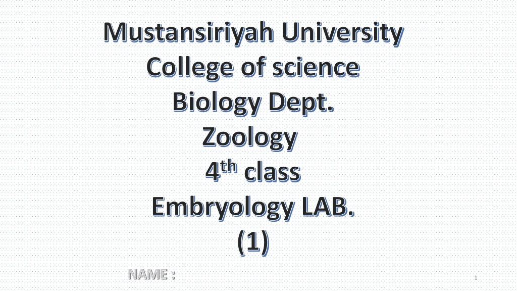 mustansiriyah u niversity college of science