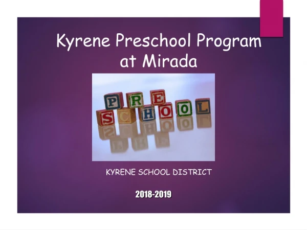 Kyrene Preschool Program at Mirada