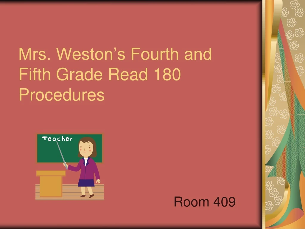 mrs weston s fourth and fifth grade read 180 procedures