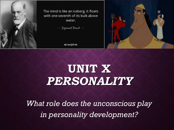 Unit X Personality