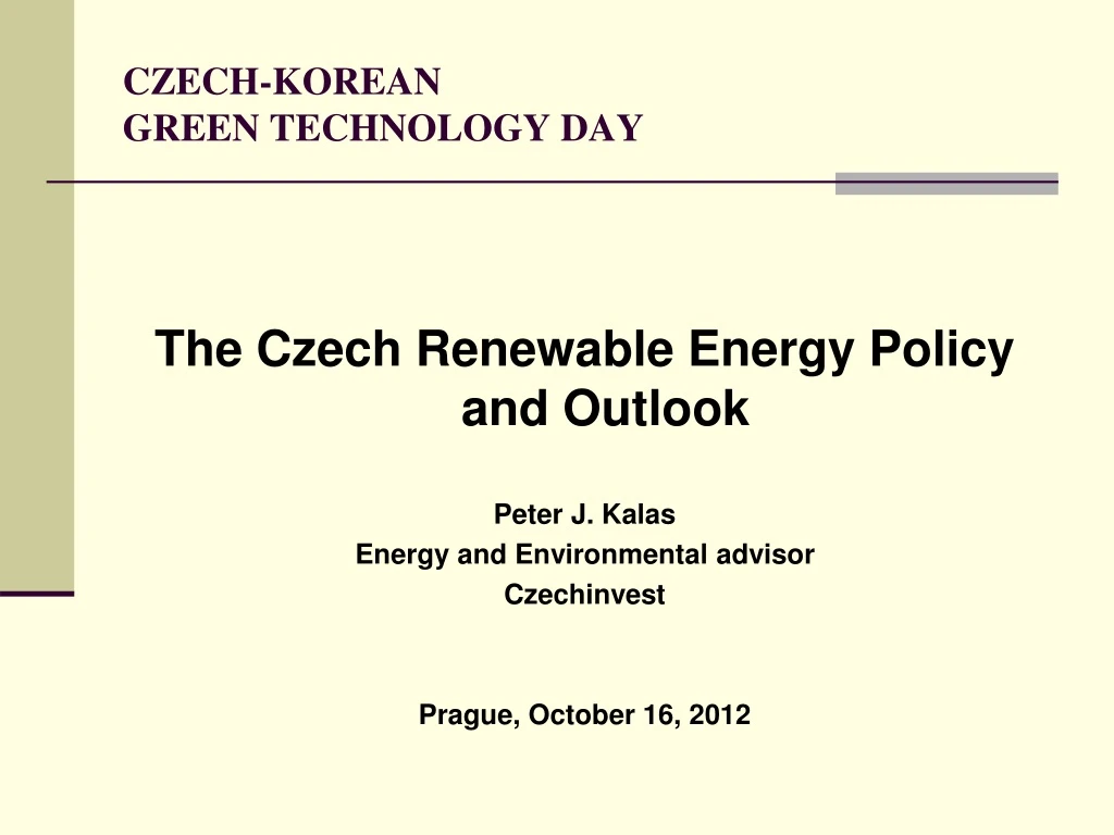 czech korean green technology day