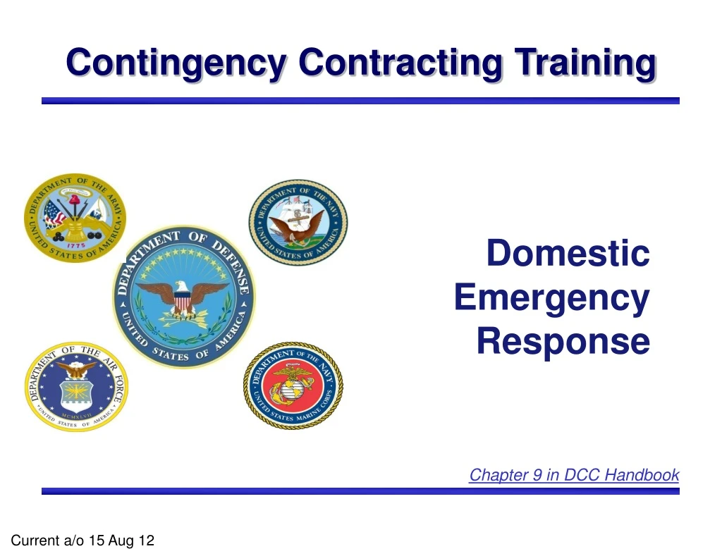 contingency contracting training