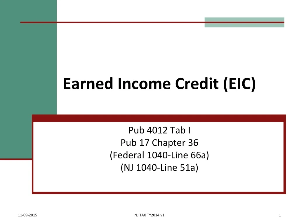 earned income credit eic