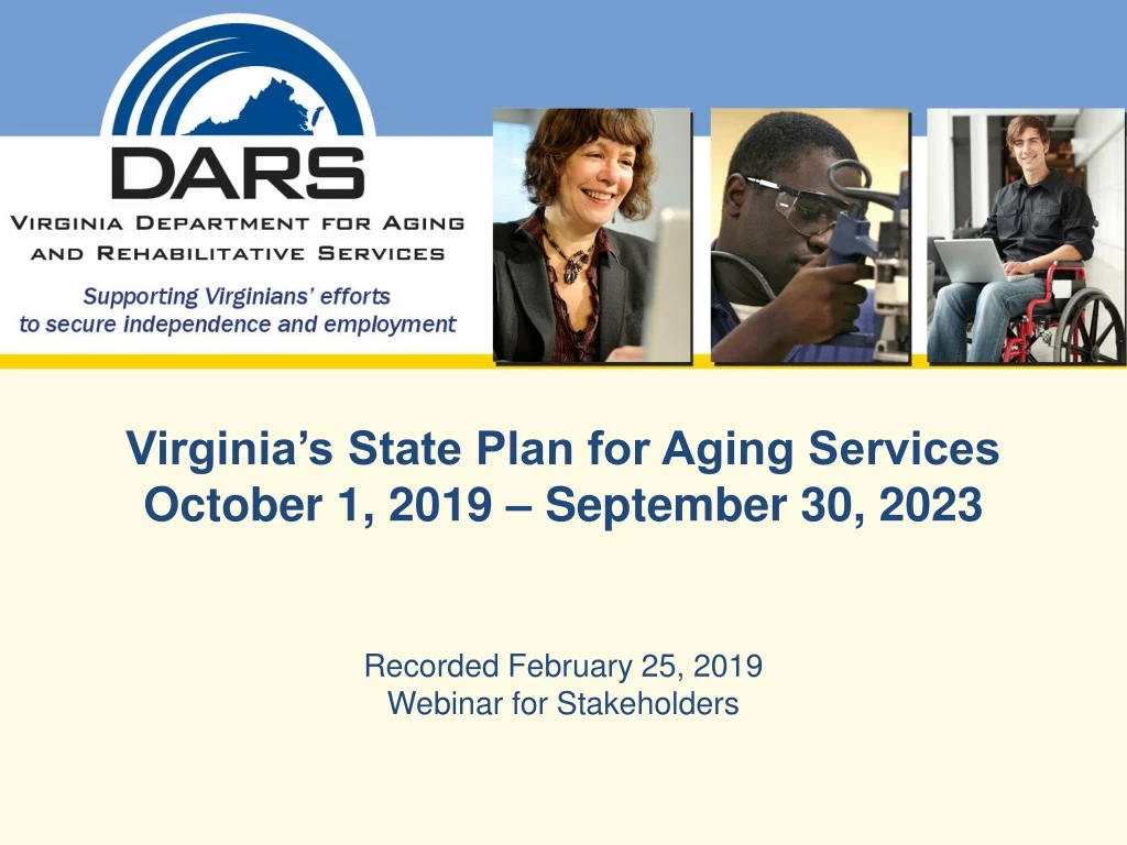 virginia s state plan for aging services october 1 2019 september 30 2023